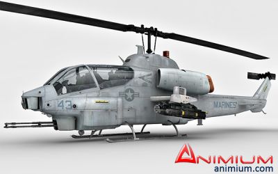 Bell AH-1 Supercobra 3d model