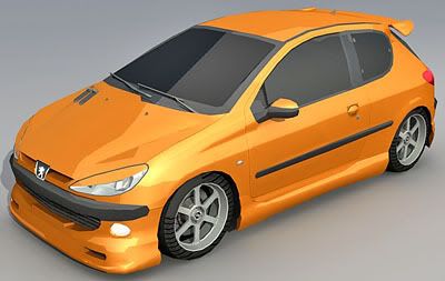 Peugeot 206 3d model