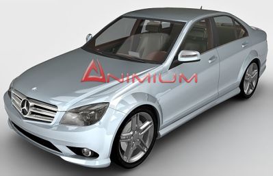 Mercedes C350 3d render