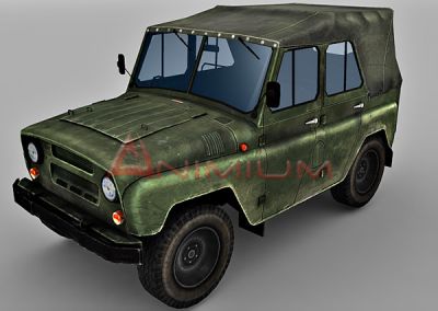 uaz 469 3d model