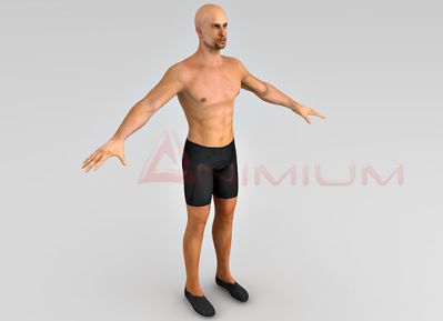 human male character 3d model