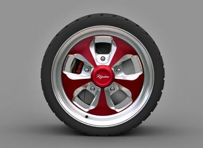Keystone wheel 3d model