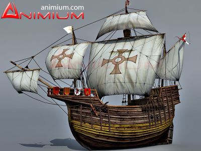 Galleon 3d model