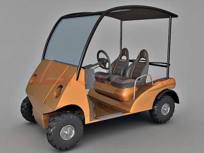 Golf cart 3d model