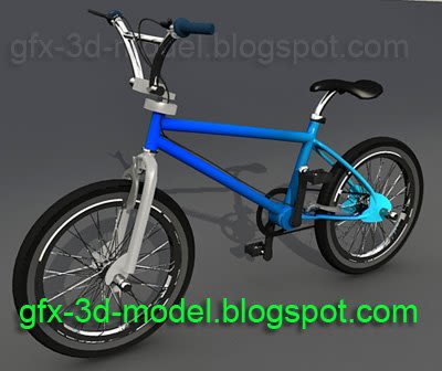 bmx bicycle 3d model