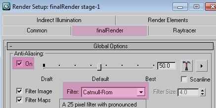 render filter