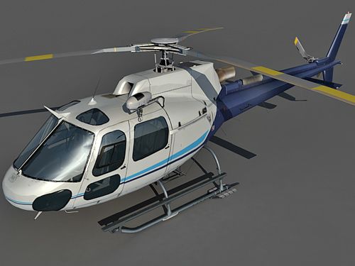 Eurocopter AS350 3d model