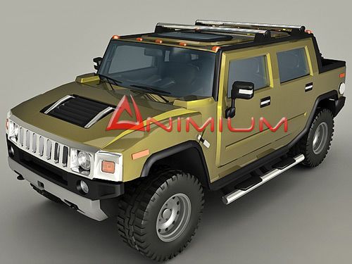 Hummer H2 3d model