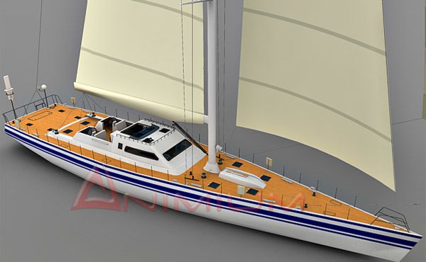 Yacht 3d model