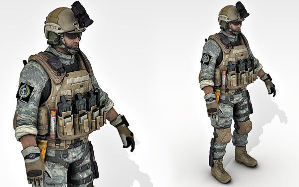 Soldier 3d model