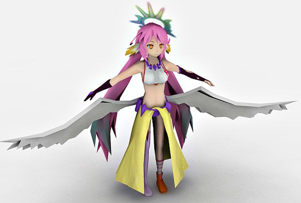 Lowpoly girl character