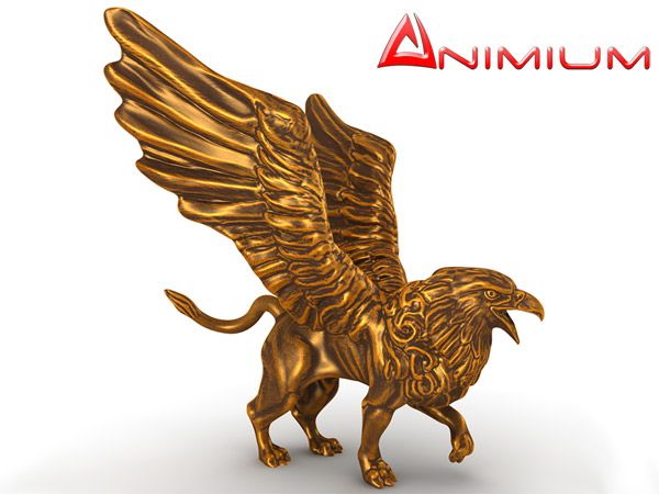 Griffin Statue 3d model