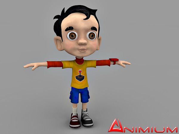 Little Boy 3d character model