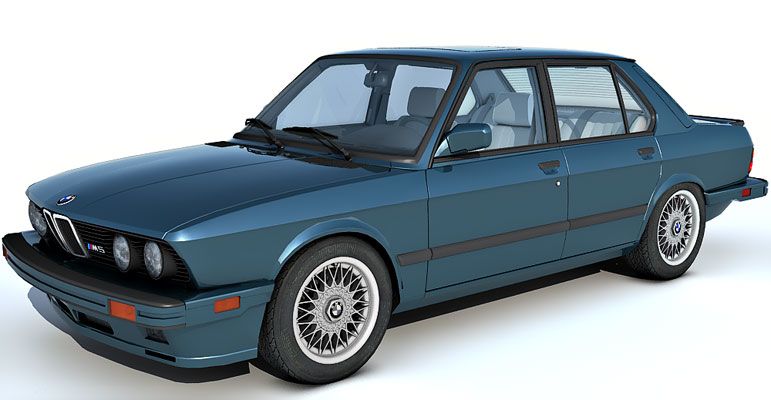 1985 BMW M5 3d model