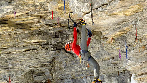 Photo de cours d'escalade