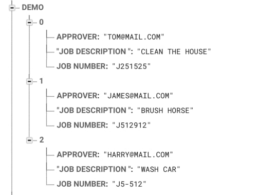 Save array of object to firebase