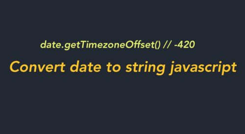 Convert Date To String Javascript