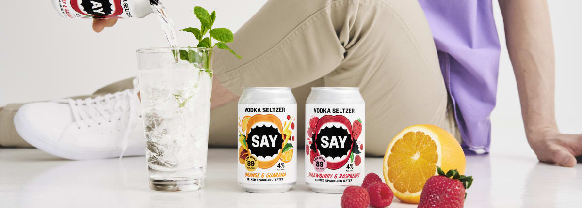 SAY Seltzer - keyart - sitting down