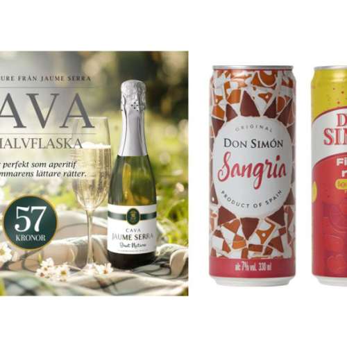 Jaume Serra 375 ml and Don Simon in cans