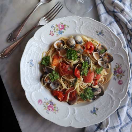 Linguine alle vongole.