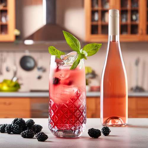 Provence cooler, drink med rosévin.
