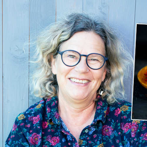 Gunnel Carlson, trädgårdsjournalist och författare till "Sagan om saffran".
