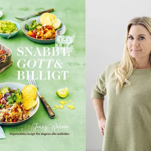 Jenny Warsén med boken Snabbt, gott och billigt