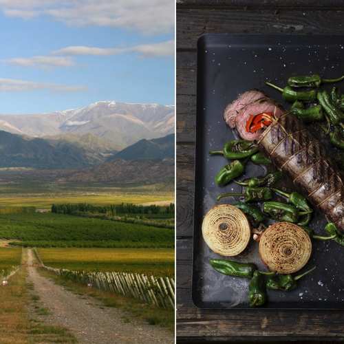Vy från Argentina och kötträtten Matambre