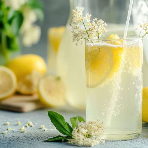 Bål med fläder, vodka och citron