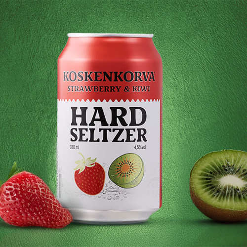 Koskenkorva Hard Seltzer Strawberry Kiwi