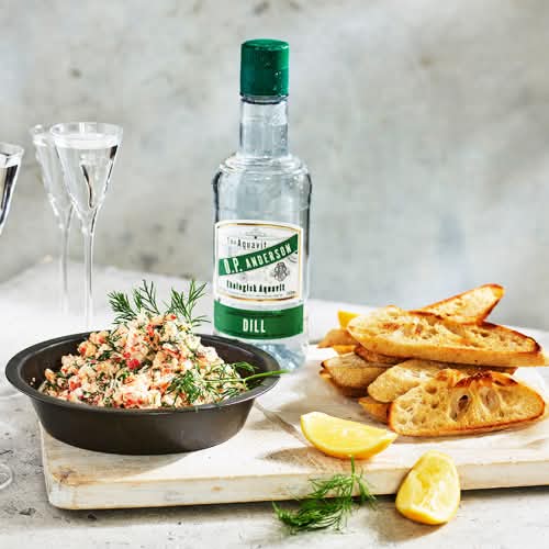 Kräftskagen med O.P. Anderson Dill Aquavit