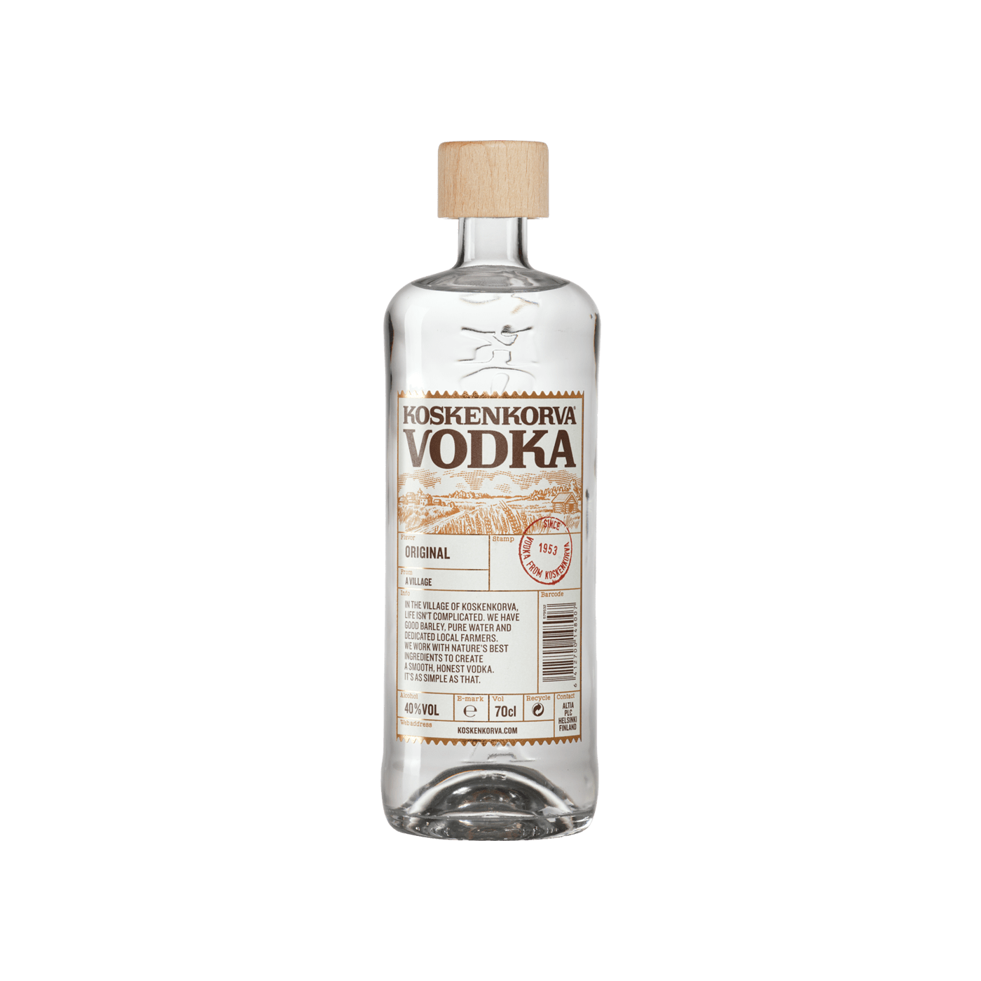 | cl 40% Spirits Nordic Nordic Original Koskenkorva Vodka Spirits 70 |