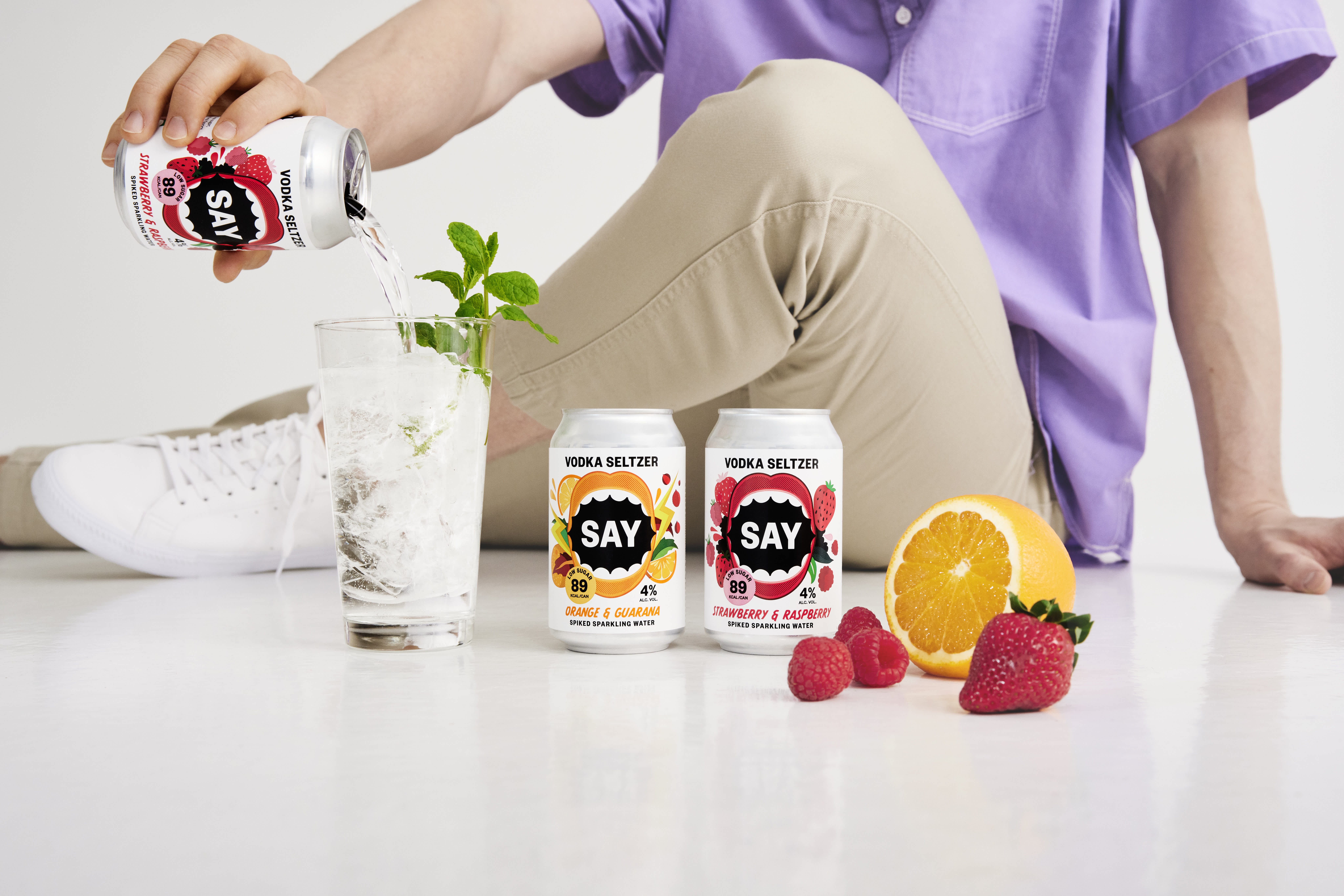 SAY Seltzer - keyart - sitting down