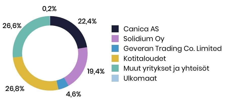 Havainnekuva Anoran omistusrakenteesta