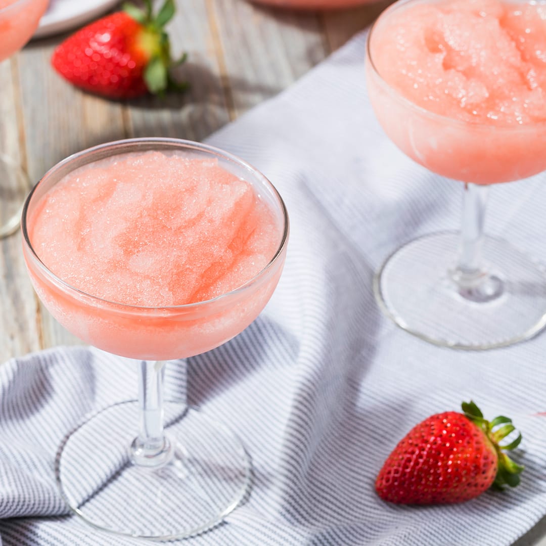 Frozen rosé veinikokteil