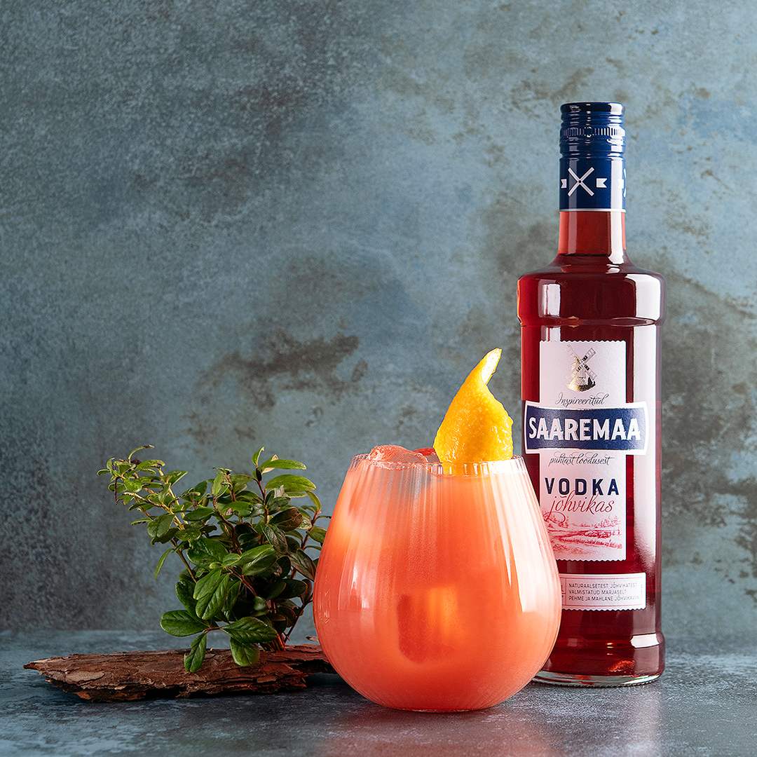 Apelsini Sea breeze viinakokteil