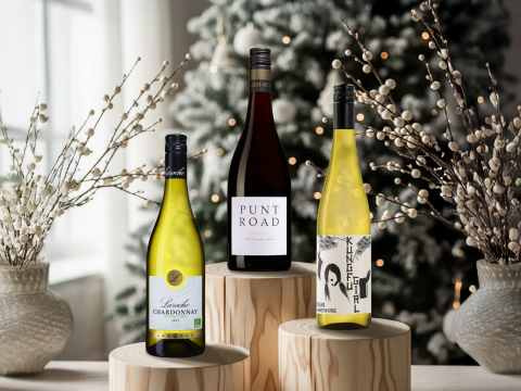 Tre goda viner till julbordet.