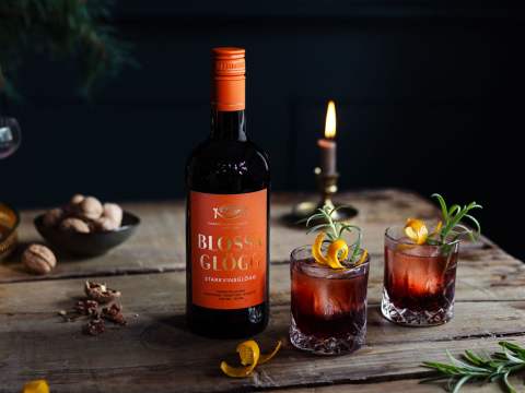 Glögg Negroni med Blossa Starkvinsglögg.