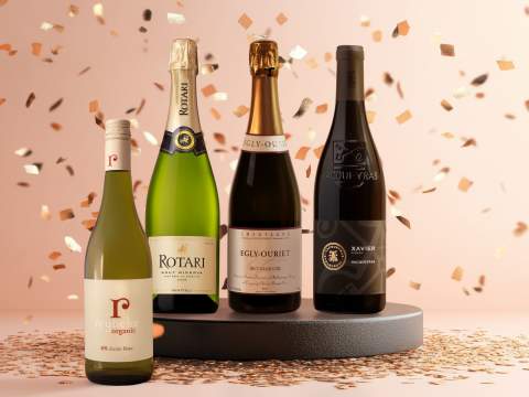 Fyra av vinerna som fått medalj i Årets Vinare 2025.