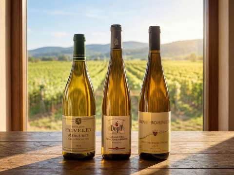 Vita viner från Alsace och Bourgogne