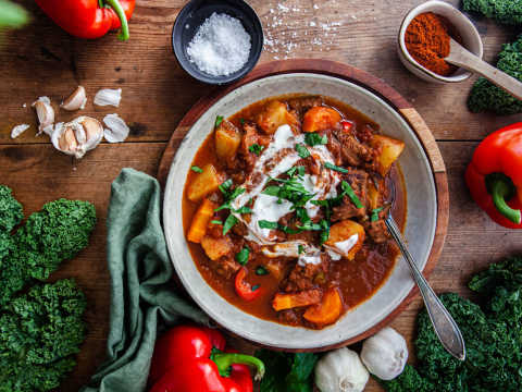 Linnéas gulaschsoppa.