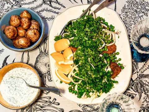 Panerad sej i Airfryer.