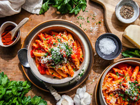 Pasta Arrabiata.
