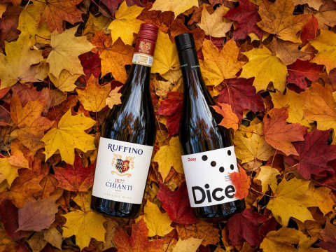 Ruffino Chianti och Dice Central Otago Pinot Noir.