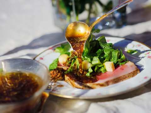 Tonfisk med teriyakisås