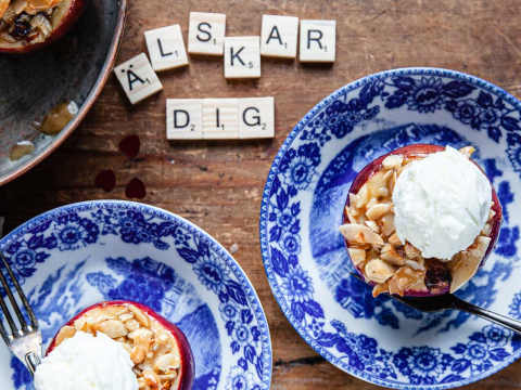 Ugnsbakade äpplen 