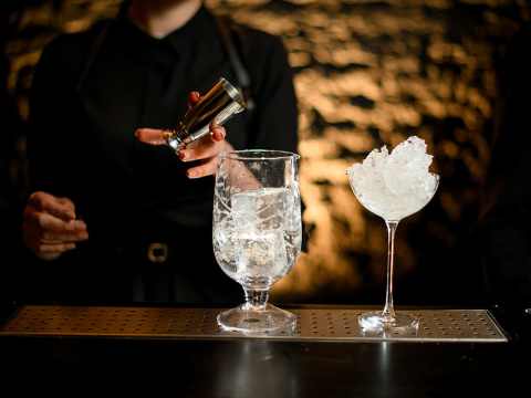 Cocktails med is