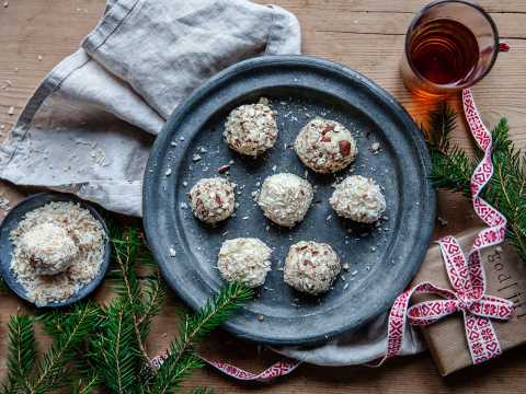 Vit chokladtryffel med cognac