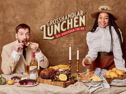 Grosshandlarlunch framdukad med Nisse Hallberg och Marion Ringborg