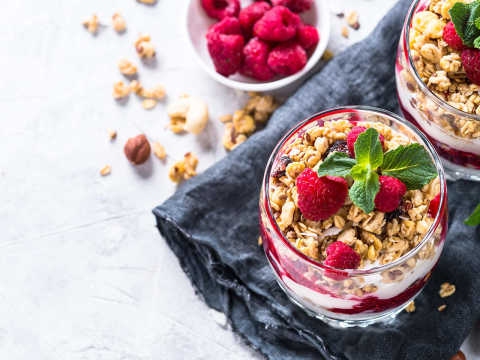 Dessert i glas